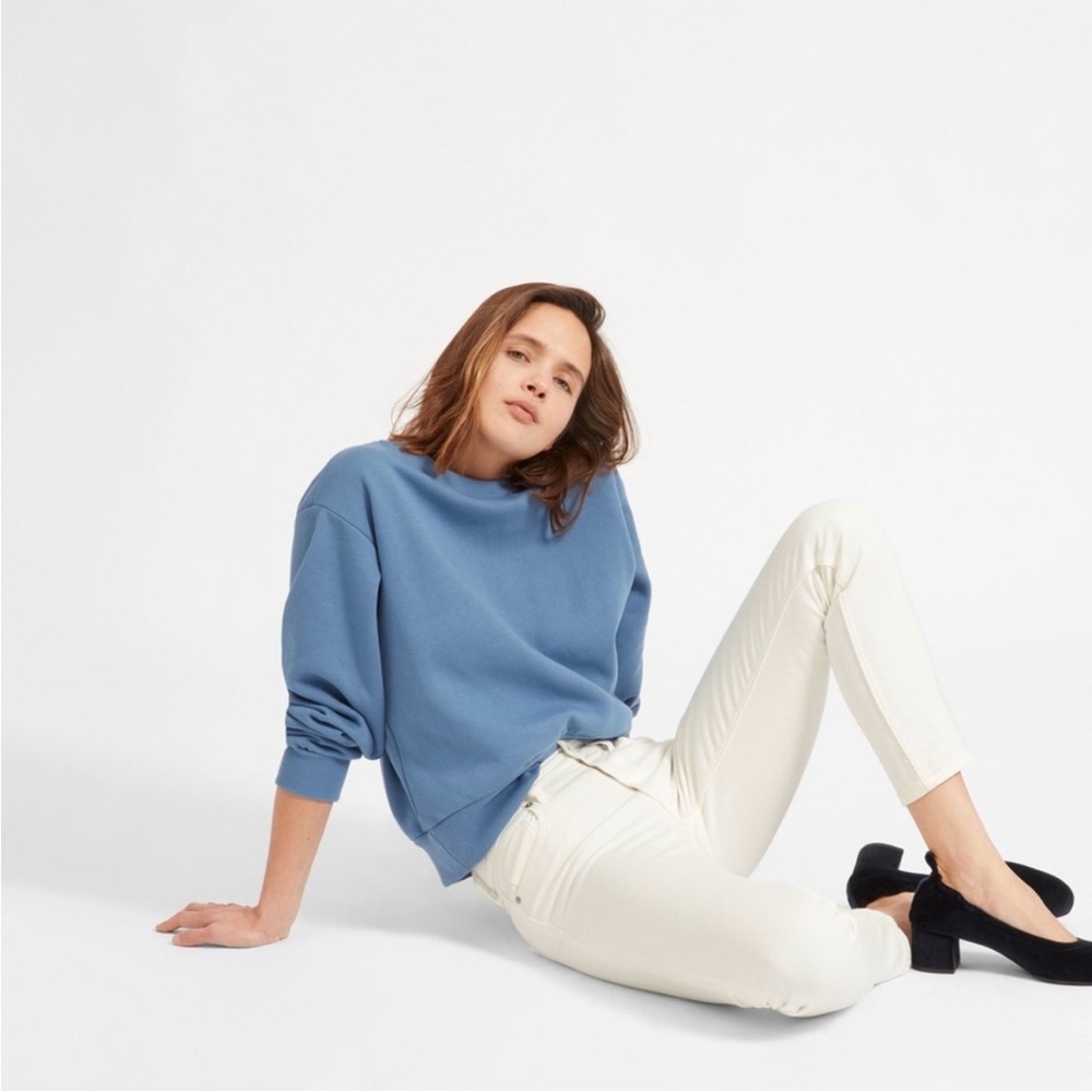 Everlane The Mid-Rise White Skinny Jean 26 Ankle
